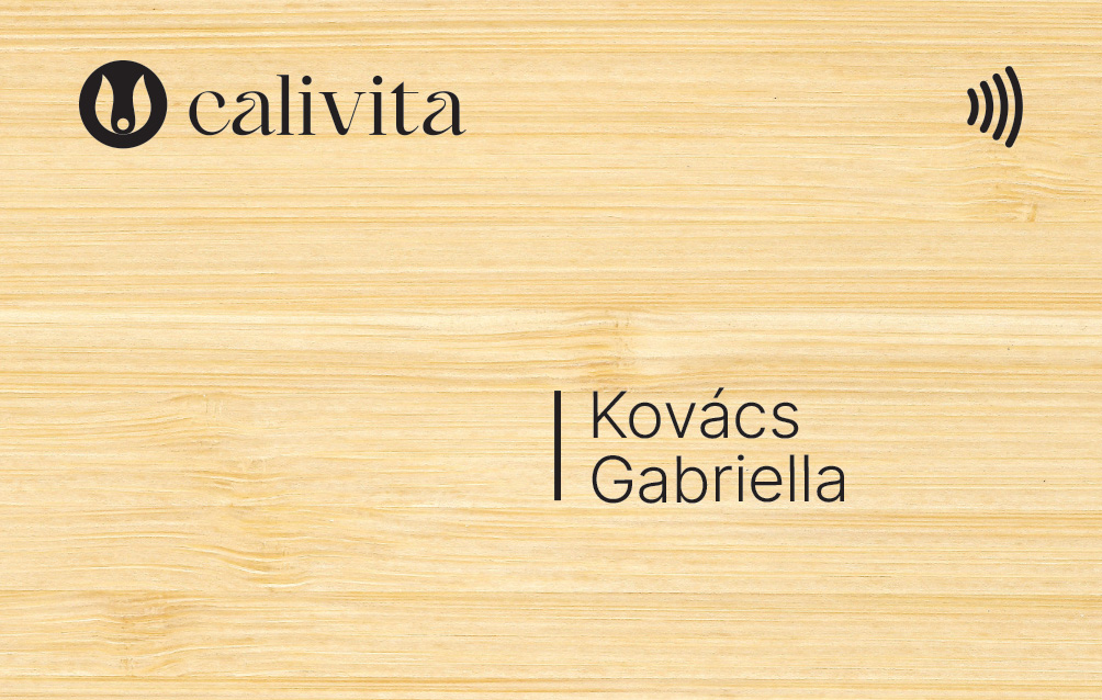 Calivita NFC Okos névjegykártya Igazi Bambuszból