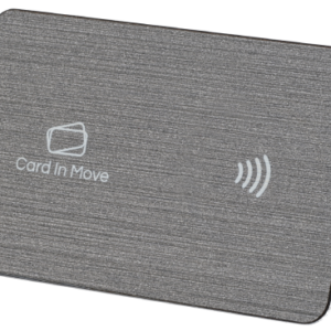 NFC Okos névjegykártya CardInMove termék Standard design fekete Fém korlátlan adatszerkesztés és kapcsolatmegosztás