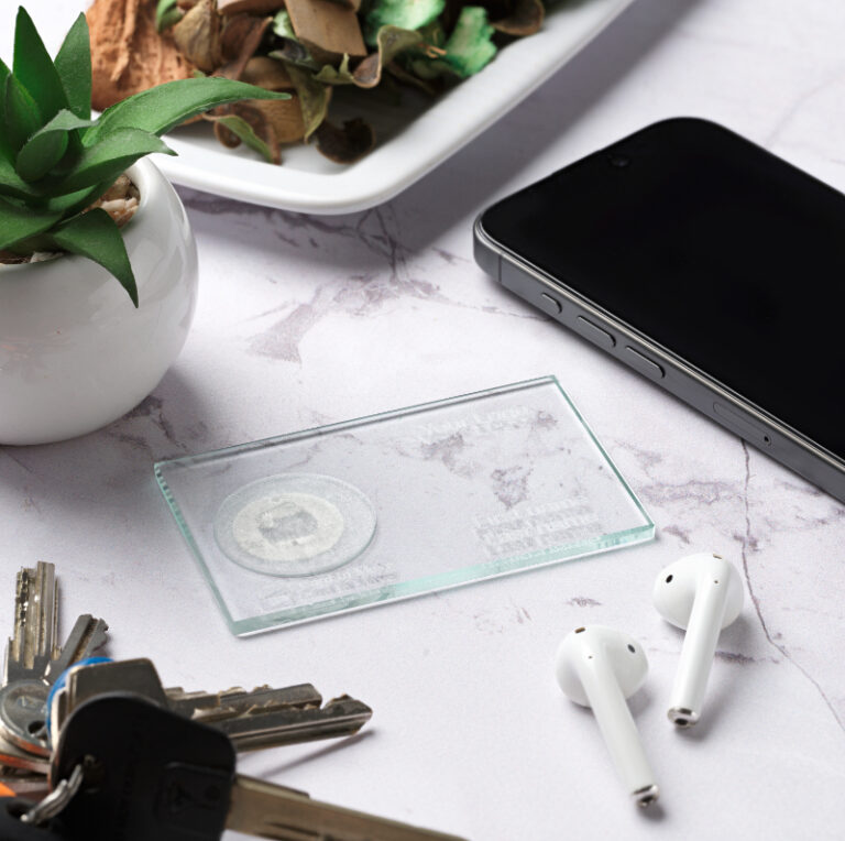 NFC Okos névjegykártya digitális névjegykártya Standard design Üveg CardInMove termék